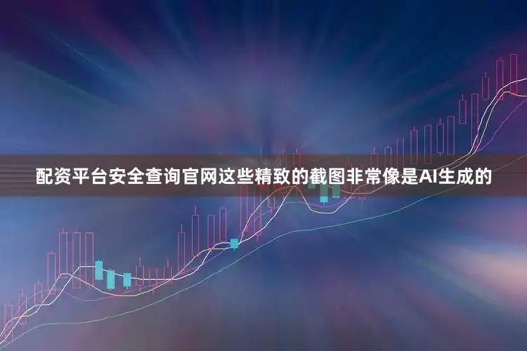 配资平台安全查询官网这些精致的截图非常像是AI生成的